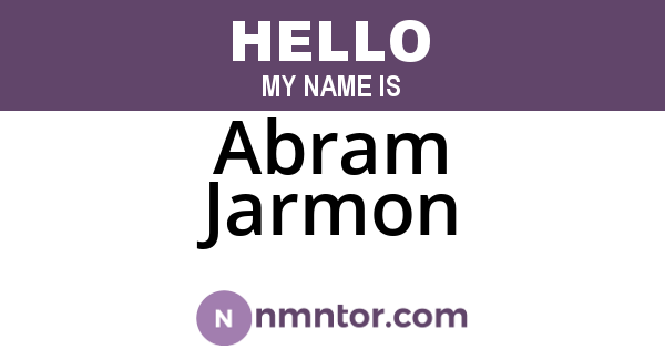Abram Jarmon