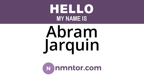 Abram Jarquin