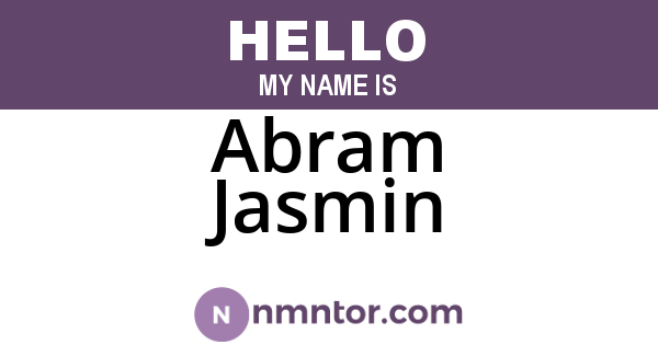 Abram Jasmin