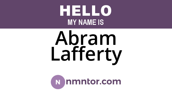 Abram Lafferty