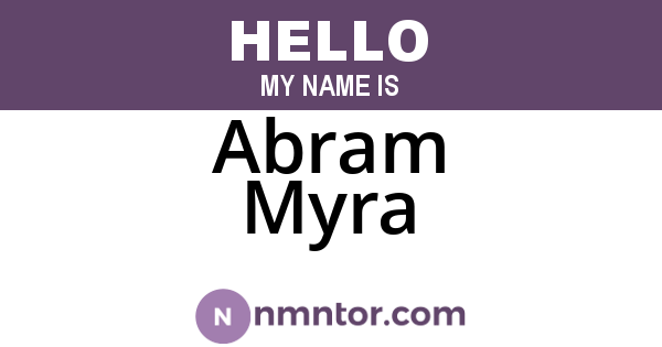 Abram Myra