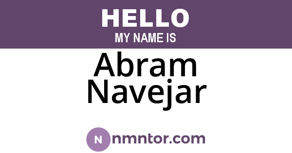 Abram Navejar