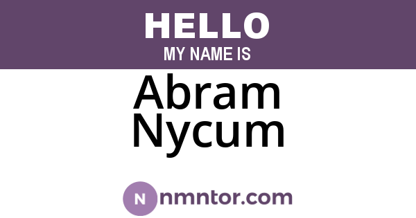 Abram Nycum