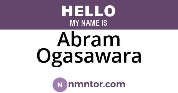 Abram Ogasawara