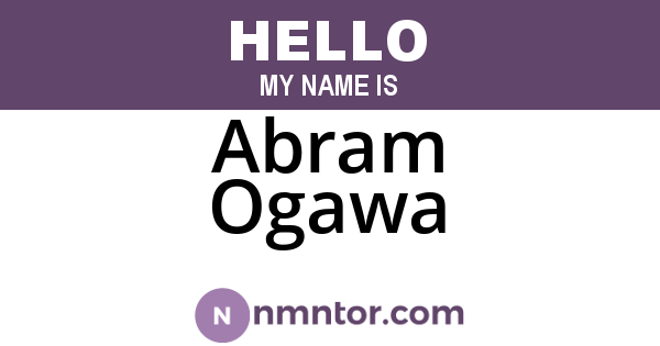 Abram Ogawa