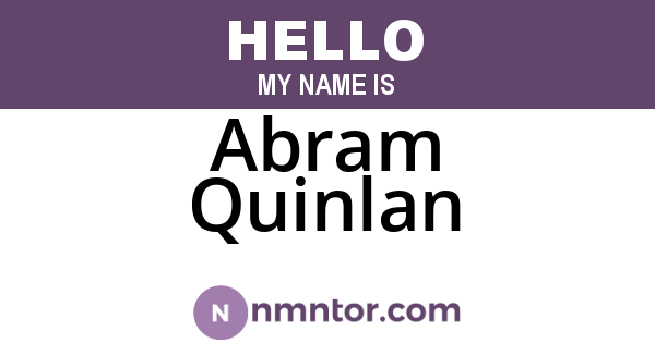 Abram Quinlan