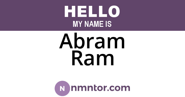 Abram Ram
