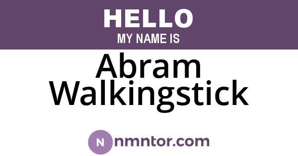 Abram Walkingstick