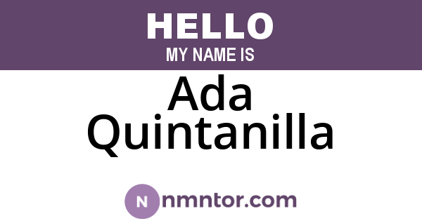 Ada Quintanilla