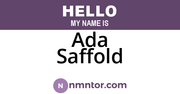 Ada Saffold