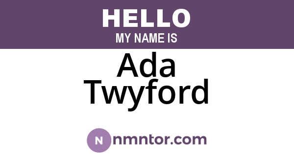 Ada Twyford