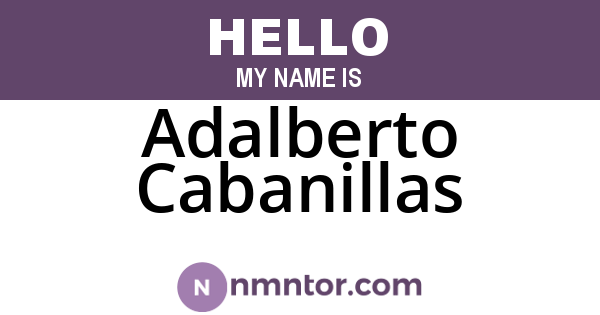 Adalberto Cabanillas