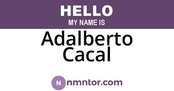Adalberto Cacal