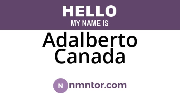 Adalberto Canada