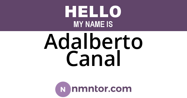 Adalberto Canal