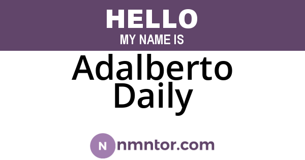 Adalberto Daily