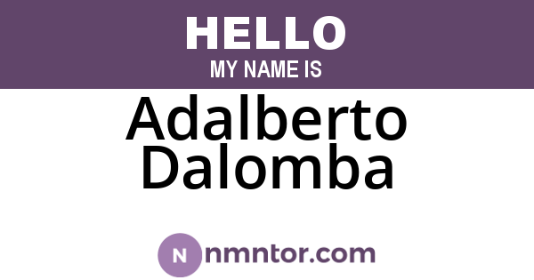 Adalberto Dalomba