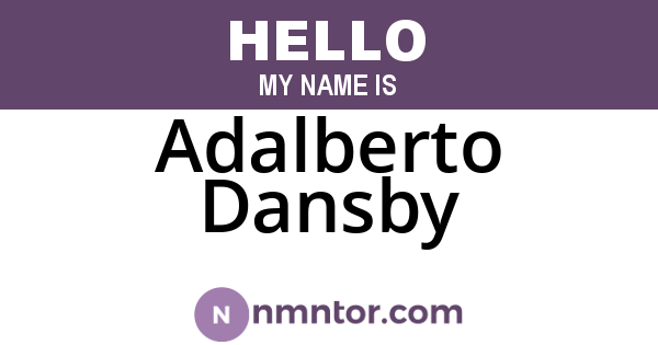 Adalberto Dansby