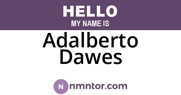 Adalberto Dawes