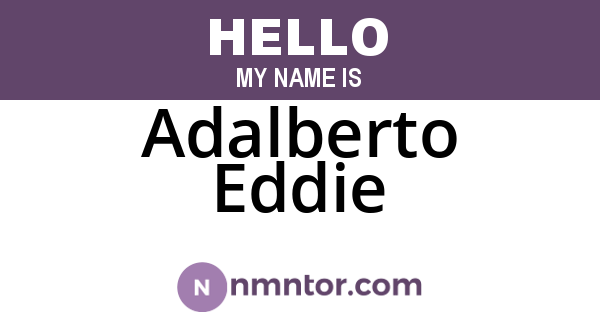 Adalberto Eddie