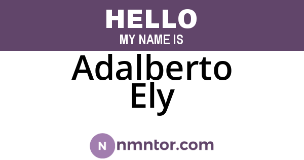 Adalberto Ely