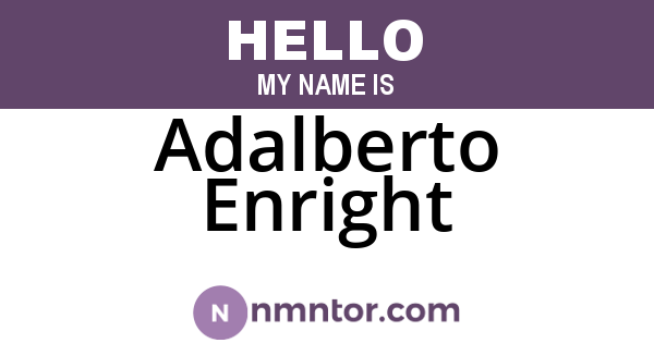 Adalberto Enright