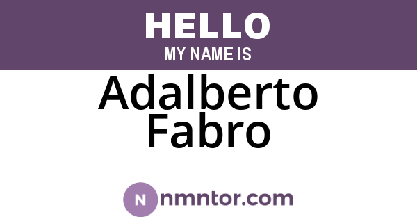 Adalberto Fabro