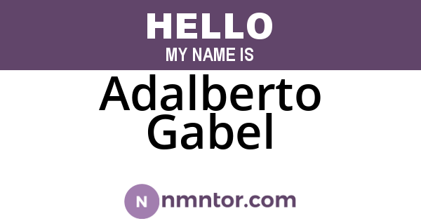 Adalberto Gabel