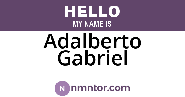 Adalberto Gabriel