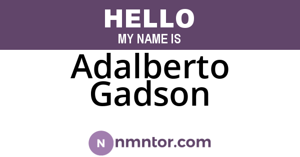 Adalberto Gadson