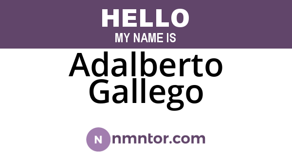 Adalberto Gallego