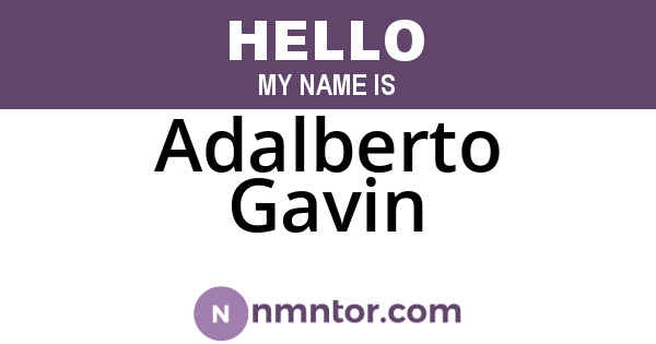 Adalberto Gavin