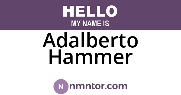 Adalberto Hammer