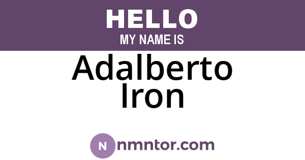 Adalberto Iron