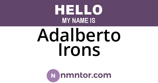 Adalberto Irons