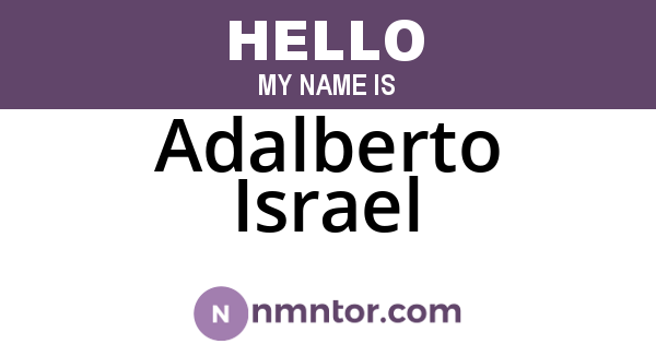 Adalberto Israel