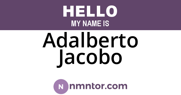 Adalberto Jacobo