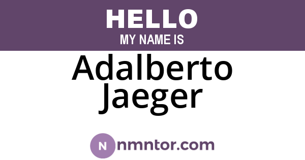 Adalberto Jaeger