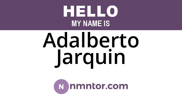 Adalberto Jarquin