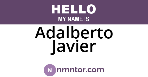 Adalberto Javier