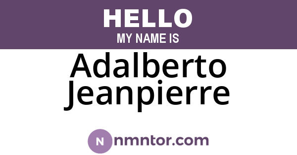 Adalberto Jeanpierre