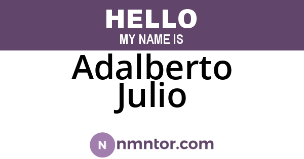 Adalberto Julio