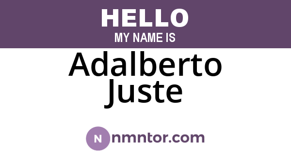 Adalberto Juste