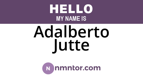 Adalberto Jutte