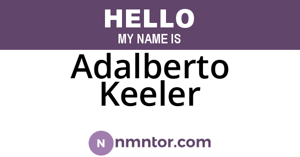 Adalberto Keeler
