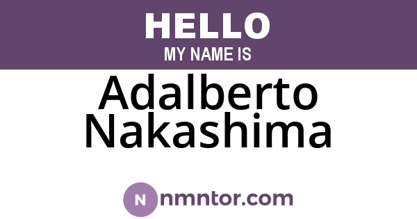 Adalberto Nakashima