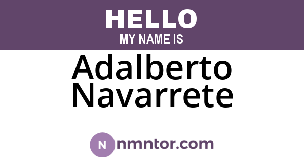 Adalberto Navarrete