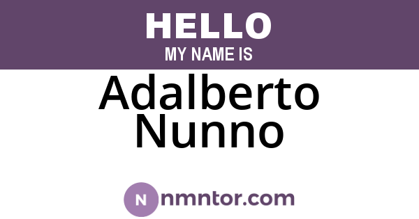 Adalberto Nunno