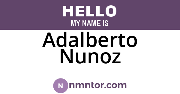 Adalberto Nunoz