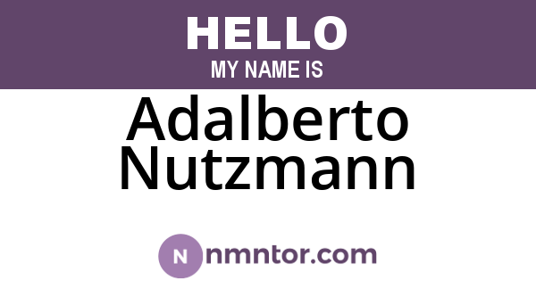 Adalberto Nutzmann